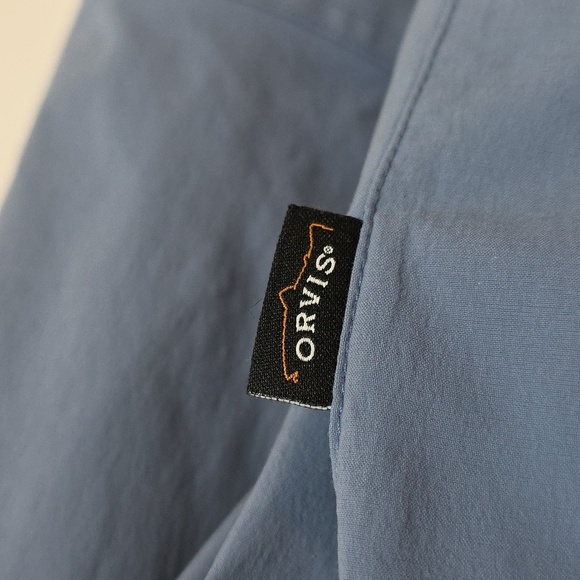 Orvis Trout Bum Blue Mens Vented Shirt.  Size XXL - Picture 5 of 14